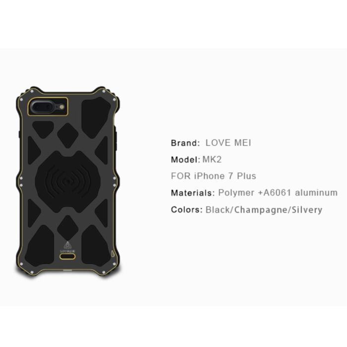 UTGATT5 - LOVE MEI MK2 Rugged Skal till Apple iPhone 7 Plus - Gold