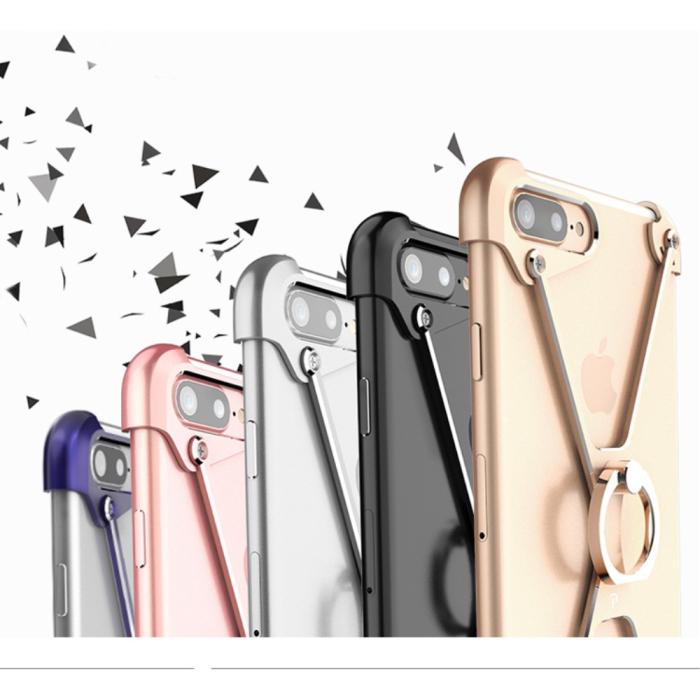 UTGATT5 - OATSBASF X Metal Bumper Skal till iPhone 7 Plus - Svart