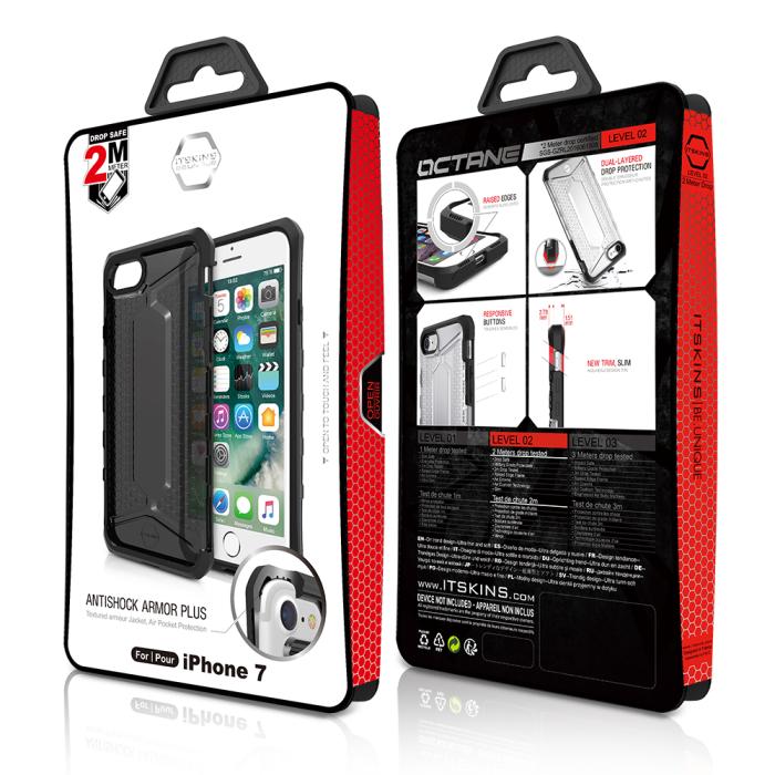 ItSkins - Itskins Octane Skal till iPhone 7 Plus - Clear