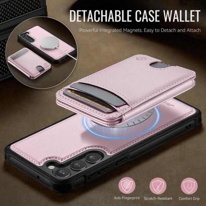 OEM - JEEHOOD Samsung Galaxy S23+ Fodral Konstläder - Rosa