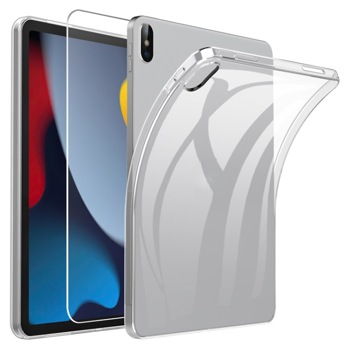 A-One Brand - iPad 10.9 (2022) Skal TPU med Härdat Glas Skärmskydd - Clear