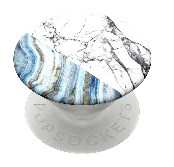 PopSockets - POPSOCKETS Aegean Marble Avtagbart Grip med Ställfunktion