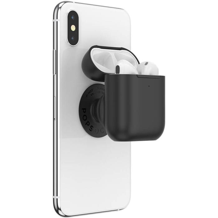 UTGATT5 - POPSOCKETS Airpods Holder Black Avtagbart Grip med Case Premium