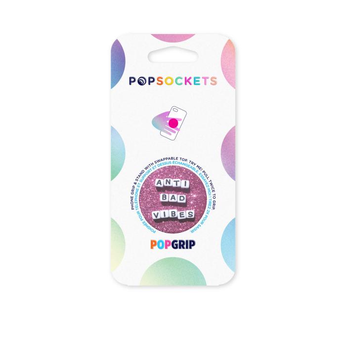 UTGATT - POPSOCKETS Anti Bad Vibes Avtagbart Grip med Ställfunktion