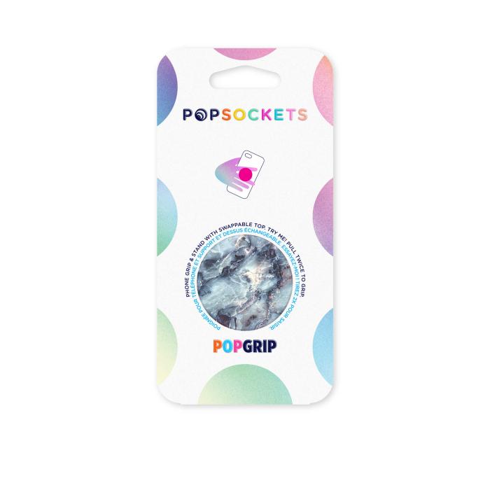 PopSockets - POPSOCKETS Blue Marble Avtagbart Grip med Ställfunktion