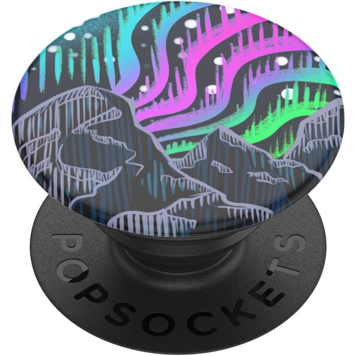 UTGATT1 - POPSOCKETS Borealis Woodcut Avtagbart Grip med Ställfunktion