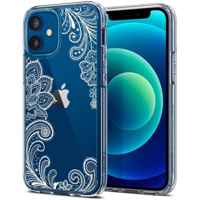 UTGATT5 - SPIGEN Cyrill Cecile Skal iPhone 12 Mini - White Mandala