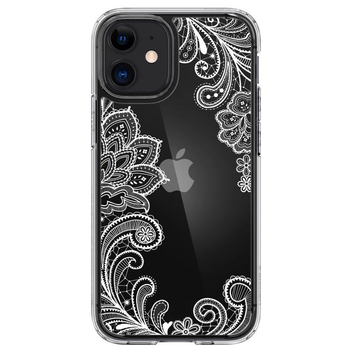 UTGATT5 - SPIGEN Cyrill Cecile Skal iPhone 12 Mini - White Mandala