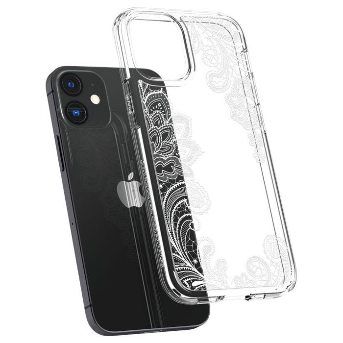 UTGATT5 - SPIGEN Cyrill Cecile Skal iPhone 12 Mini - White Mandala