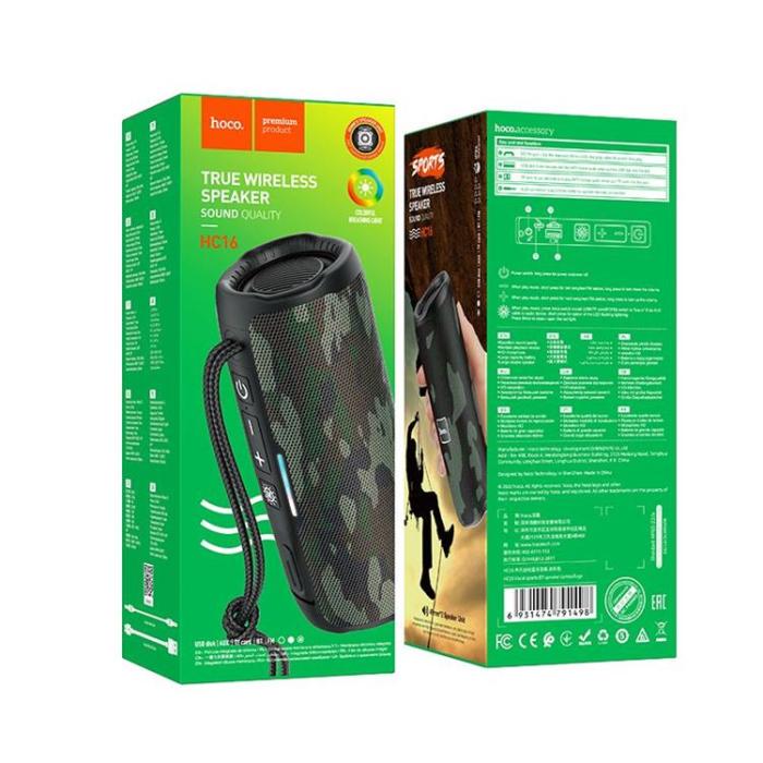 Hoco - Hoco Trådlös Högtalare Bluetooth HC16 - Kamouflage
