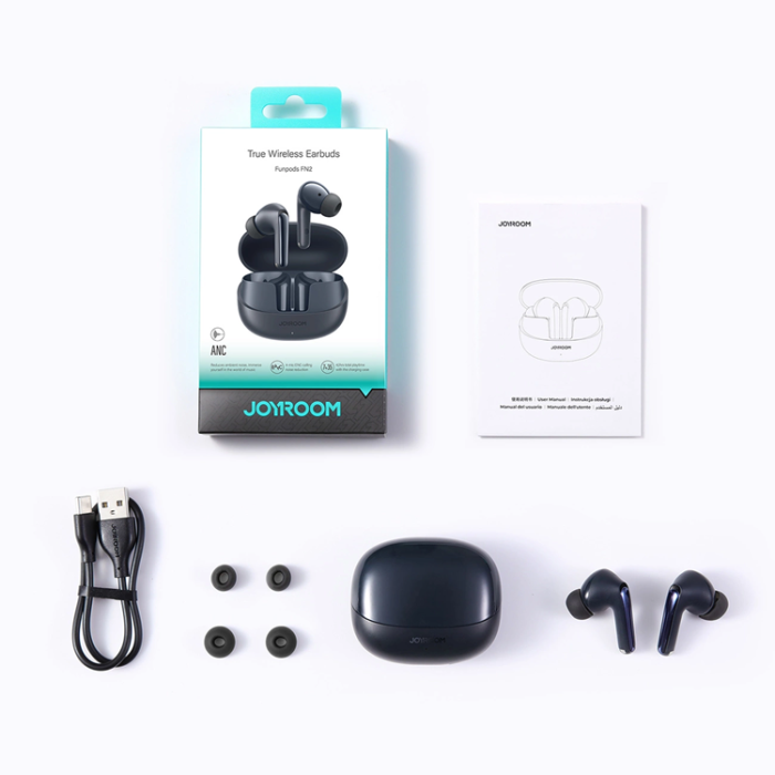 Joyroom - Joyroom TWS In-Ear Hörlurar Bluetooth 5.4 ANC IP54 - Svart