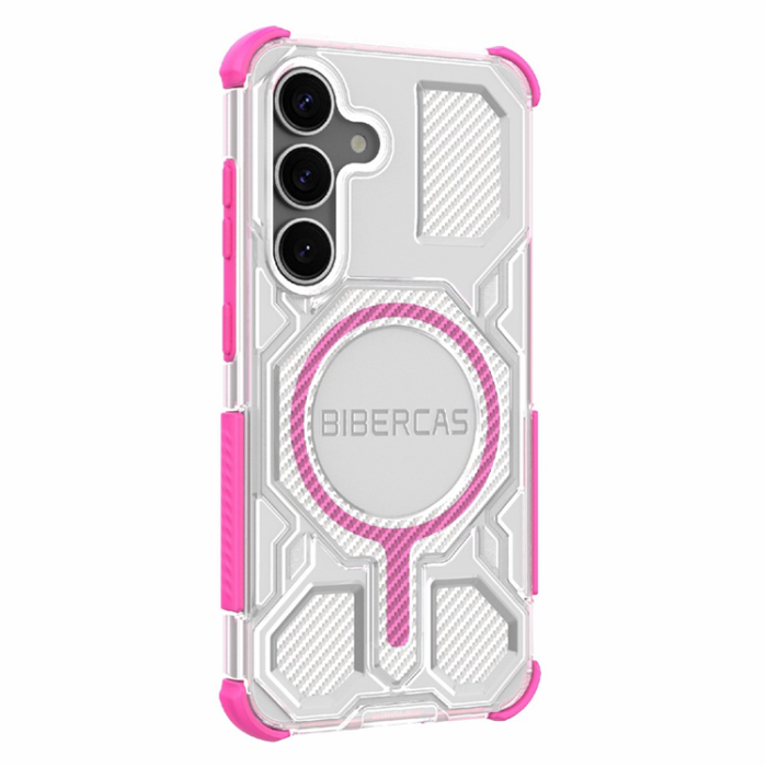 A-One Brand - BIBERCAS Galaxy S25 Plus Mobilskal MagSafe J-16 Transparent