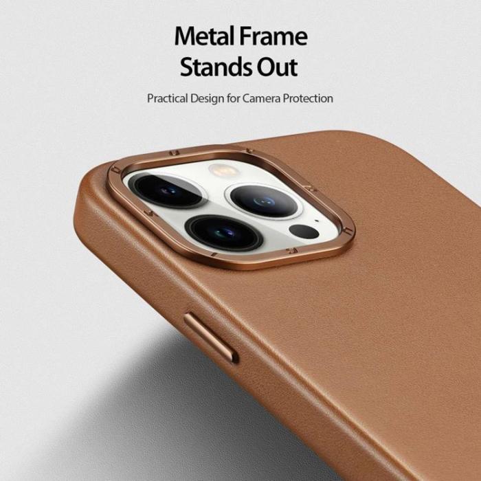 Dux Ducis - Dux Ducis iPhone 14 Pro Max Skal MagSafe Grit - Brun