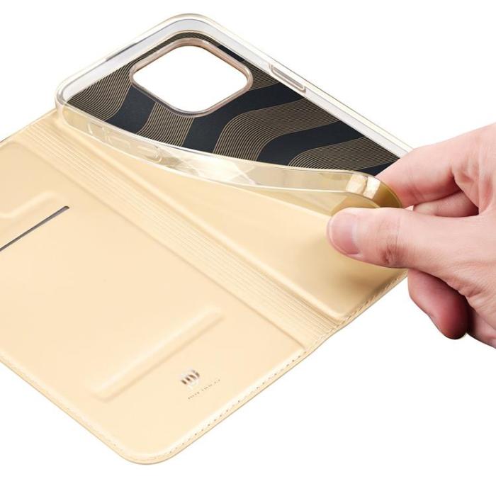 Dux Ducis - Dux Ducis iPhone 14 Pro mobilfodral Skin Series Holster - Guld