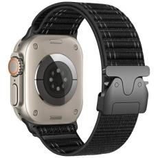 Beline - Beline Apple Watch 42/44/45/49mm Armband Nylon - Svart