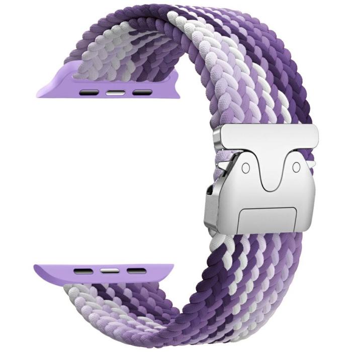 Beline - Beline Apple Watch 42/44/45/49mm Armband Nylon - Lila