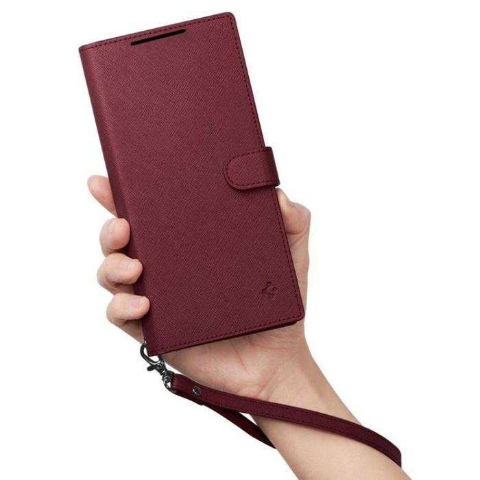 Spigen - Spigen Galaxy S23 Plånboksfodral S Plus - Burgundy