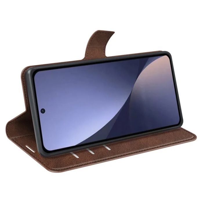 A-One Brand - Xiaomi 13 Pro Plånboksfodral Calf Texture Flip - Brun
