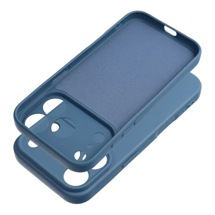A-One Brand - Mobilskal för iPhone 18 Pro Max Silikon Ring - Mörkblå