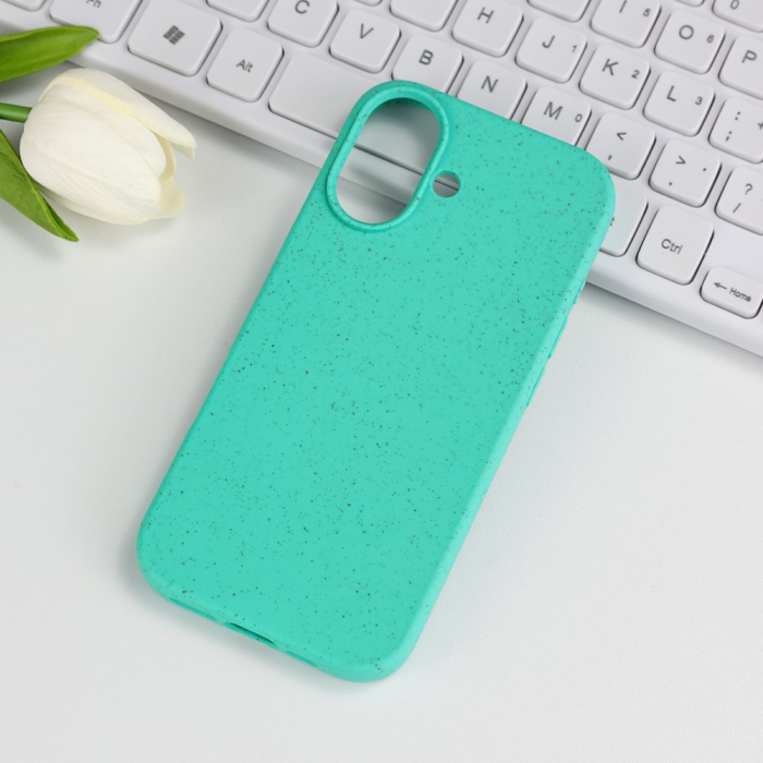 A-One Brand - iPhone 17 Mobiskal Biodegradable Wheat Straw+TPU - Grön