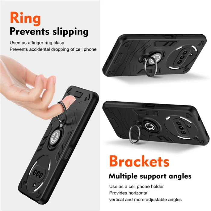 A-One Brand - Nothing Phone (3a) Mobilskal Camshield Kickstand - Svart