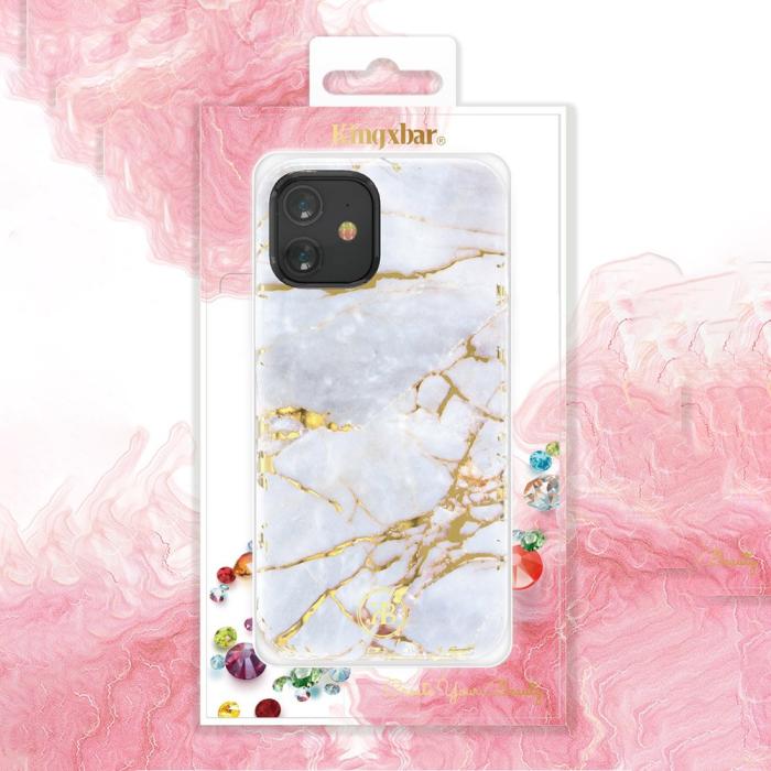 Kingxbar - Kingxbar Agate Skal iPhone 12 mini - Grön