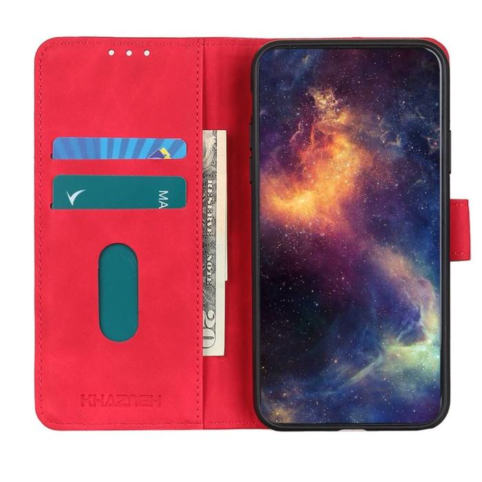 KHAZNEH - Khazneh Retro Plånboksfodral till iPhone 13 Mini - Röd