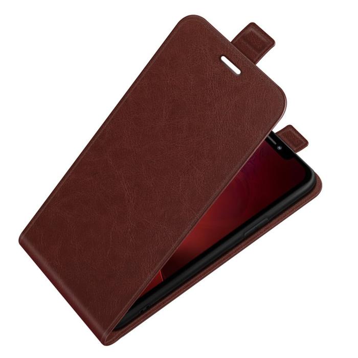 OEM - Flipfodral med kortplats till iPhone 13 Mini - Brun