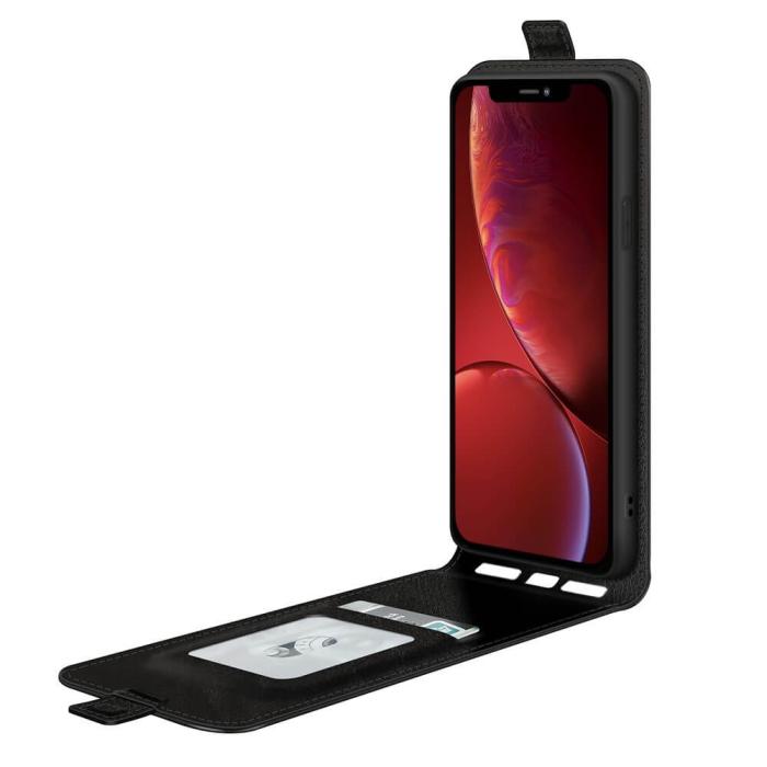 OEM - Flipfodral med kortplats till iPhone 13 Mini - Svart