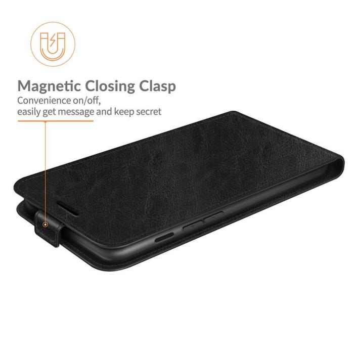 OEM - Flipfodral med kortplats till iPhone 13 Mini - Svart