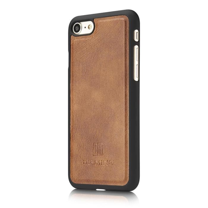 OEM - DG.MING Äkta Läder Plånboksfodral iPhone 7/8 Plus - Brun
