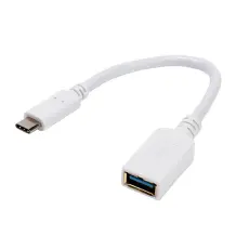 Vivanco - Vivanco Datakabel USB-C hane USB 3.1 A hona 0,1m, vit