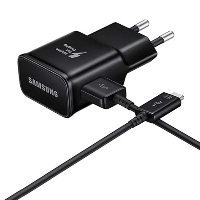 Samsung - Samsung Väggladdare 15W Med USB-A Till USB-C Kabel - Svart
