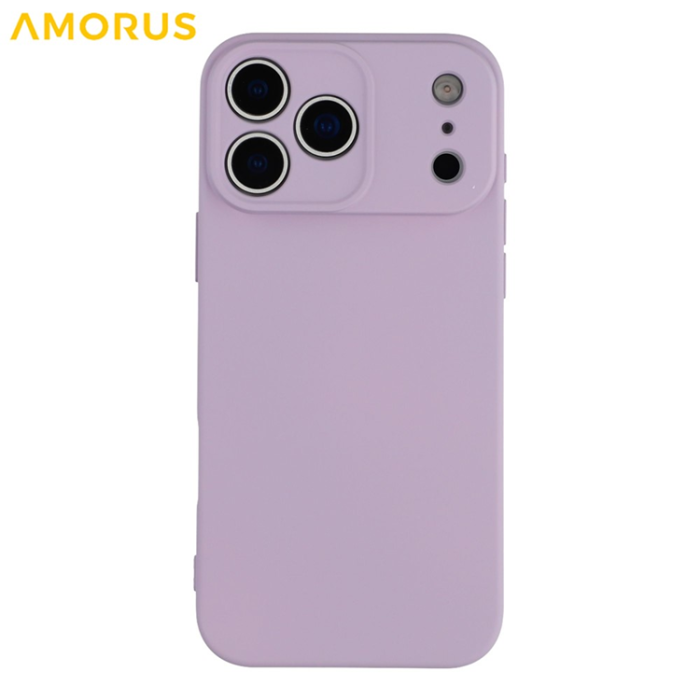 Amorus - AMORUS iPhone 17 Pro Mobilskal Precise Cutouts TPU Fiber - Lila