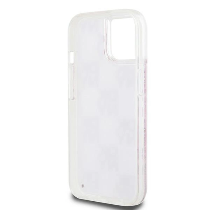 DKNY - DKNY iPhone 14 Mobilskal Liquid Glitter Multi Logo - Rosa