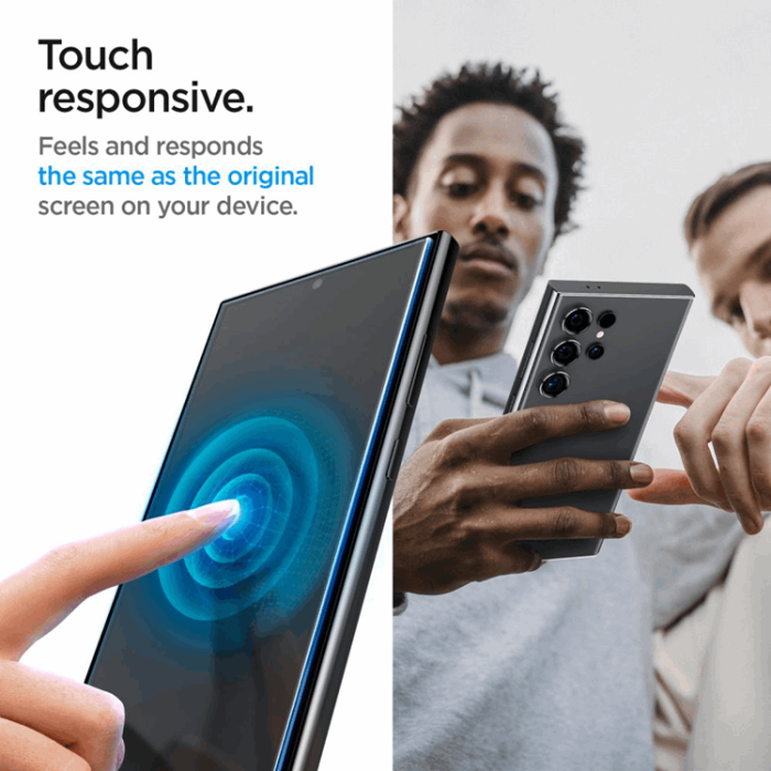 Spigen - [2-Pack] Spigen Galaxy S24 Ultra Härdat glas Skärmskydd EZ-Fit
