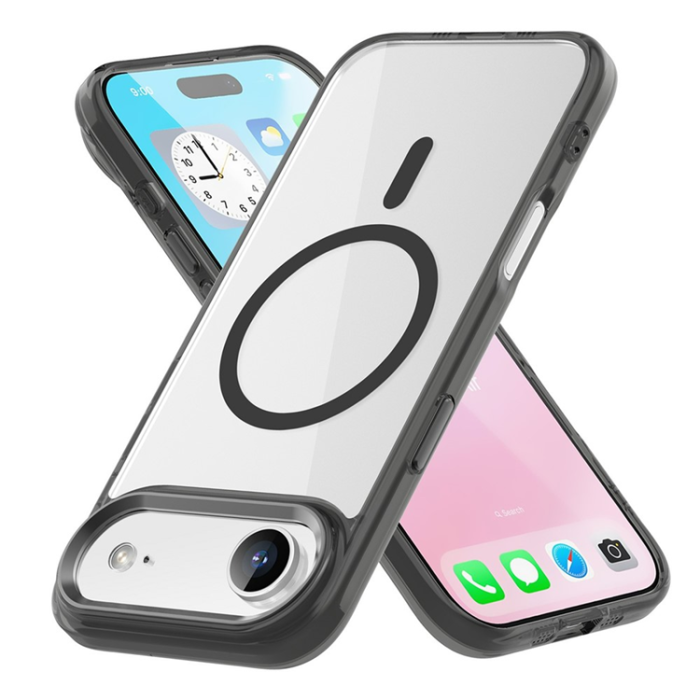 A-One Brand - iPhone Air Mobilskal MagSafe TPU+PC - Transparent Svart
