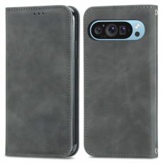 A-One Brand - Google Pixel 10/10 Pro Plånboksfodral Retro - Grå