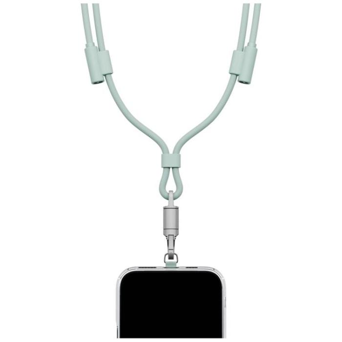 ENERGEA - ENERGEA USB-C till USB-C 240W Kabel 1.5m Lanyard Lasso - Sage