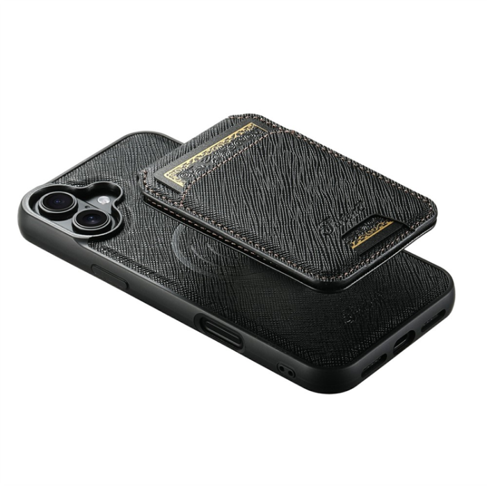 SUTENI - SUTENI iPhone 17 Mobilskal MagSafe Cross Texture H18 - Svart
