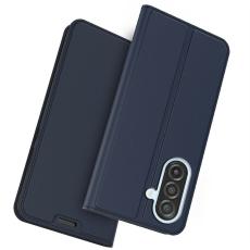 OEM - Mobilskal till Samsung Galaxy S26 PU L&auml;der med Kortfack - Bl&aring;