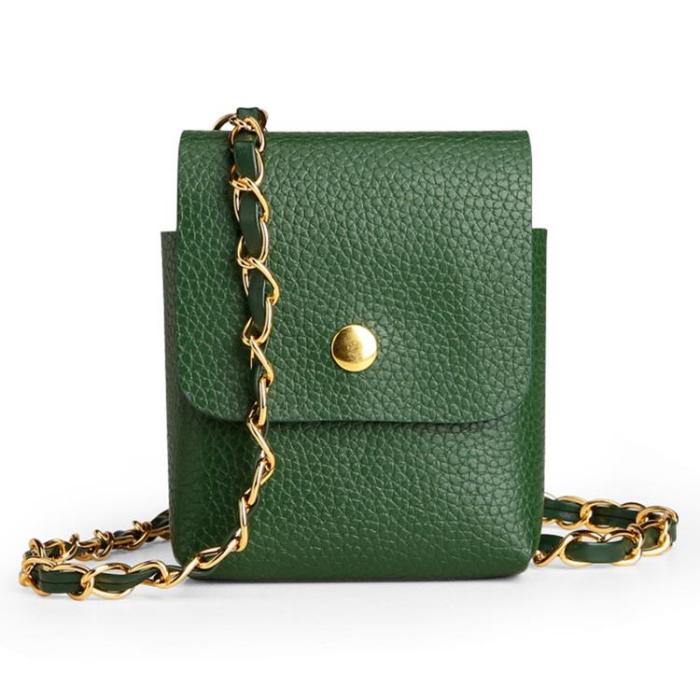 UTGATT1 - Galaxy Z Flip 4/Z Flip 3 Halsbandsfodral Crossbody - Grön