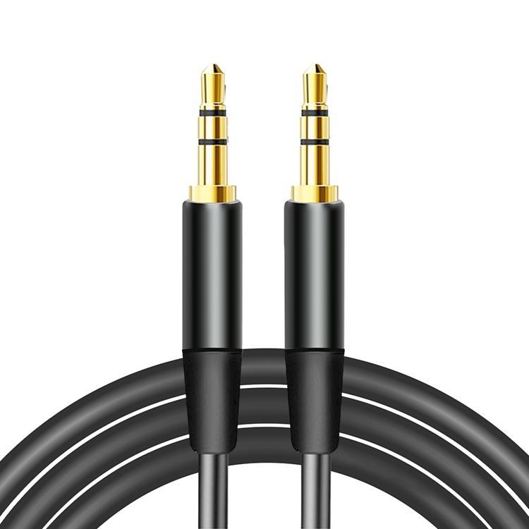 Maxlife ljudkabel med uttag 3.5mm - 3.5mm 1m - Svart | 3541 | AlltMobil