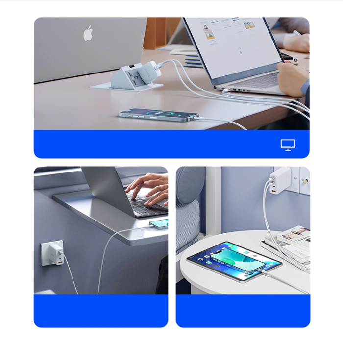 ORICO - Orico USB-C Till USB-C Kabel 100W 5A 1m CDX - Vit