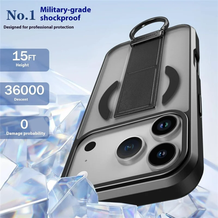 A-One Brand - iPhone 17 Pro Mobilskal Magsafe Metal D-Ring Kickstand