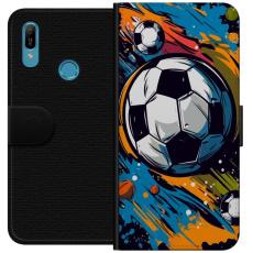 iSecrets - Pl&aring;nboksfodral till Huawei Y6 (2019) med Fotbollar