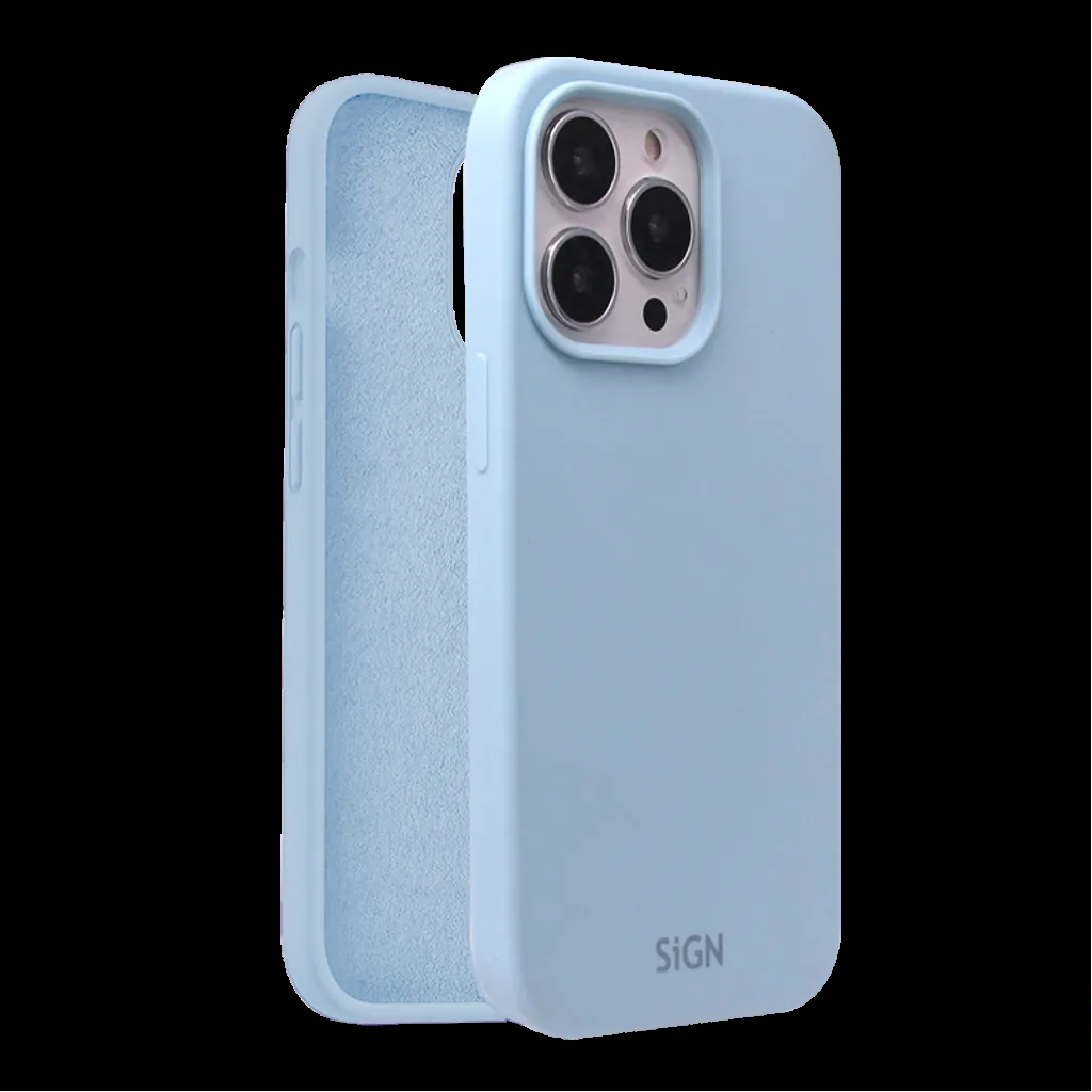 SiGN iPhone 15 Pro Max Mobilskal Liquid Silikon - Ljusblå | 2353 | AlltMobil