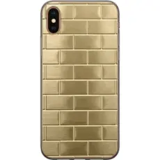 Gustaf - Mobilskal till Apple iPhone XS Max med Gyllene Murstenar