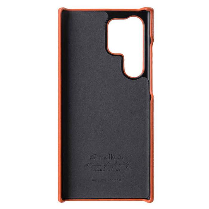 Melkco - MELKCO Mobilskal för Samsung Galaxy S23 Ultra, Äkta läder, Blå