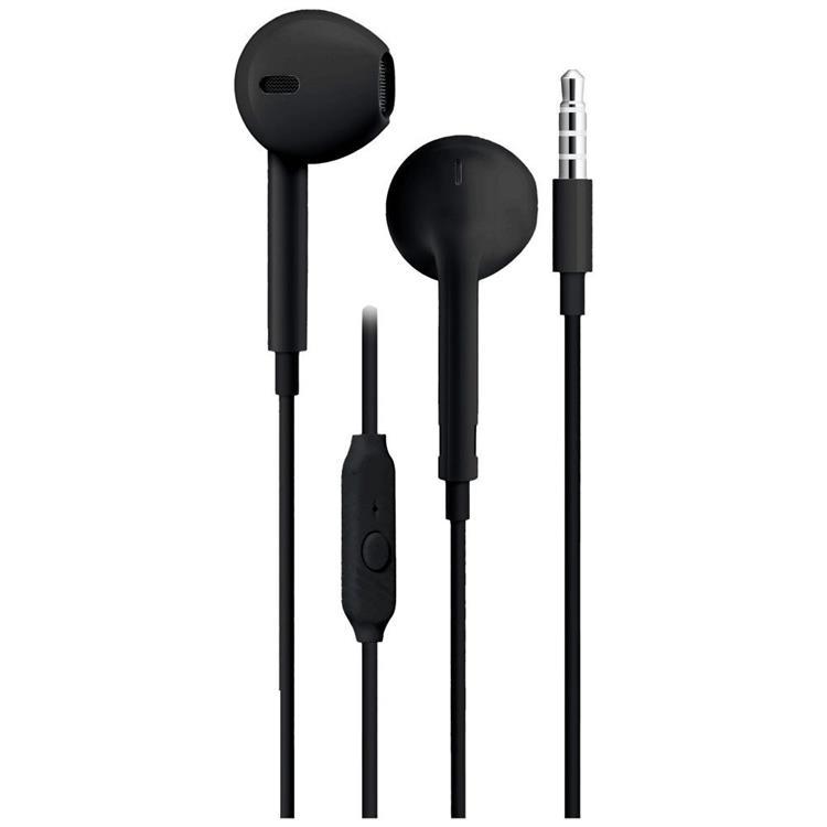 Blue Star Trådbunden Hörlurar Jack 3.5 mm Mikrofon 1.2m PA-E65 | 505771 | AlltMobil